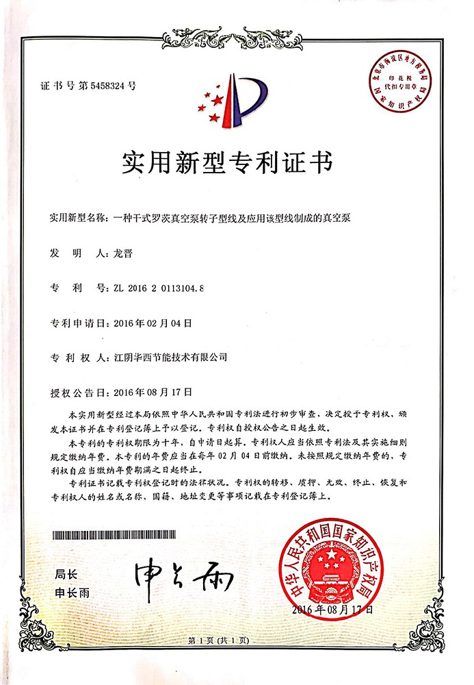 一種干式羅茨真空泵轉(zhuǎn)子型···